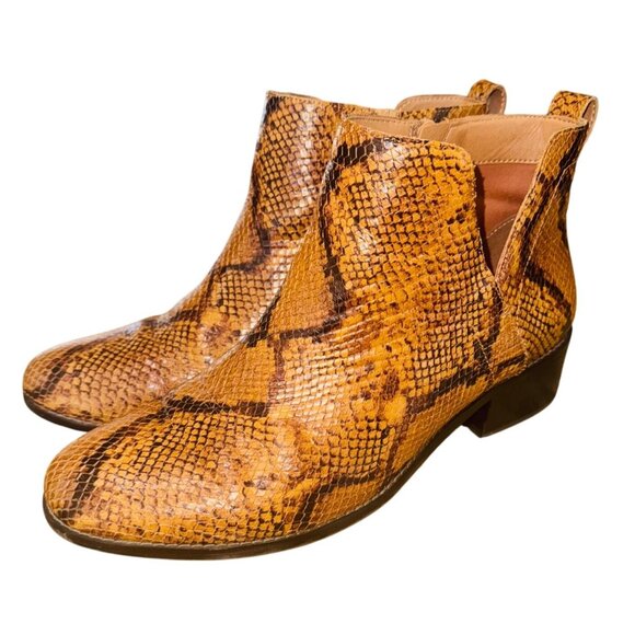 Vionic Hope Clara Snake Print Ankle Boot Arch Support Comfort Water resistant - Picture 3 of 12